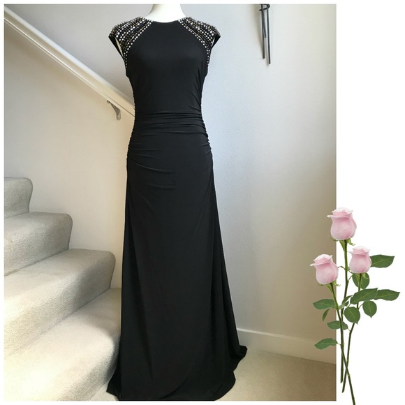 vince camuto black formal dress